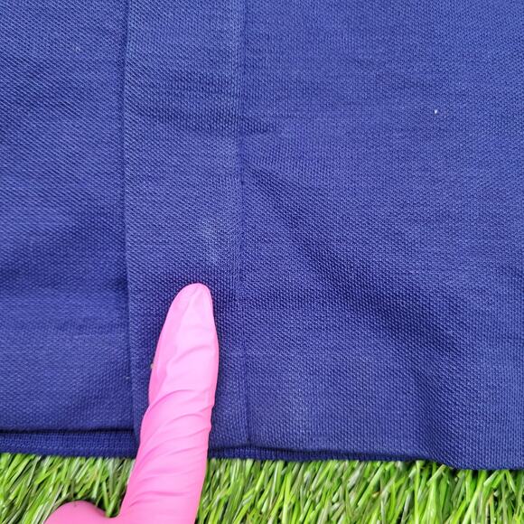 Vintage 90s Trevira MOD Wool Cardigan Large 23x27 Blue - Picture 3 of 16